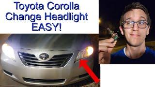 Toyota Corolla 2003 - 2008 headlight replacement tutorial - only takes 5 Minutes!