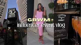 get ready with me + influencer event vlog | champion event in atlanta