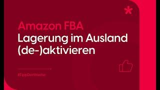 Amazon FBA: Lagerung im Ausland (de-)aktivieren | PAN EU und CEE