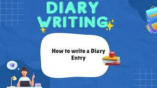 Diary Entry | How to write a diary | English for kids #creativewriting #diary