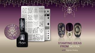 Stamping ideas from Moyra - Bug-Hunter nail stamping plate No. 68