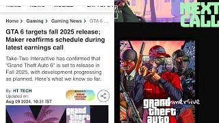 GTA 6 Fall 2025 Confirm By Take Two CEO Strauss Zelnick, Next Earnings call In November, GTA Online