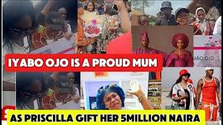 IYABO OJO IS A PROUD MUM AS PRISCILLA GIFT HER 5MILLION NAIRA