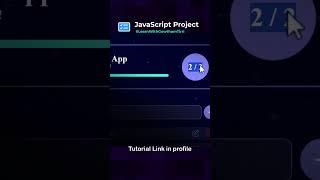 Todo App JavaScript Project for beginners | Check out channel for tutorial #javascript