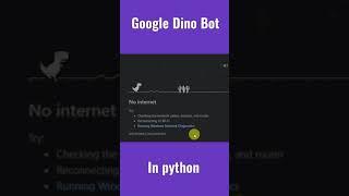 Google Dino bot in 20 lines of code | Automate Google Dino with python | Olympic Edition | #shorts