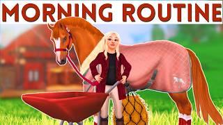 AUTUMN EQUESTRIAN MORNING ROUTINE ~ Star Stable Realistic Roleplay