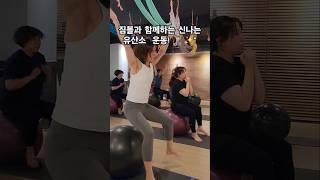 짐볼과 함께하는 신나는 유산소  운동! ️‍️ #pilatesyoga #pilates #짐볼 #짐볼운동 #필라테스요가 #필라테스 #운동브이로그 #운동 #운동영상