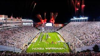 FB: Virginia Tech Football Enter Sandman entrance (Pitt)