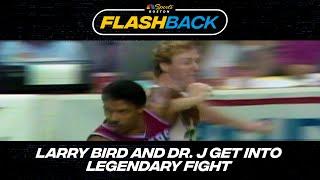 Flashback: Larry Bird and Julius "Dr. J" Irving get into legendary fight during 1984 C's-76ers game