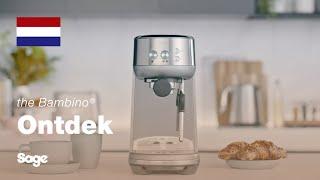 The Bambino® | Een klein, stijlvol en snel espressoapparaat | Sage Appliances NL