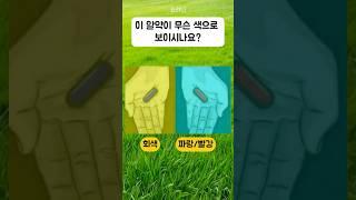 우울 불안 스트레스 지수가 높은 사람만 보인다는 색깔 테스트 퀴즈