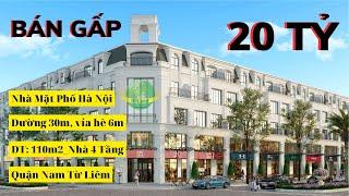 Bán Nhà Mặt Phố Hà Nội Giá Rẻ - Chỉ 20 Tỷ Có Nhà Đất 110m2 4 Tầng Vỉa hè 6m Phố Trịnh Văn Bô