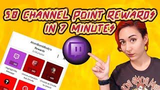 50 Twitch Channel Point Ideas In 7 Minutes (or less!)