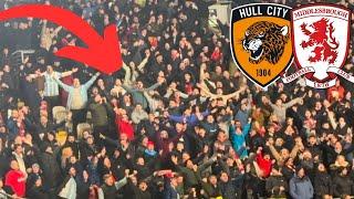 2,500 MIDDLESBROUGH FANS GO MENTAL AS THEY SCORE 93RD MINUTE VS HULL CITY