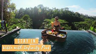 WE STAYED IN MOST ROMANTIC VILLA IN UBUD WITH INFINITY POOL!