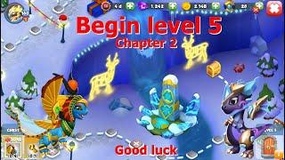 Begin level 5 Divine Party Frozen Hearts-Dragon Mania Legends | Winter Divine Fest Event | DML