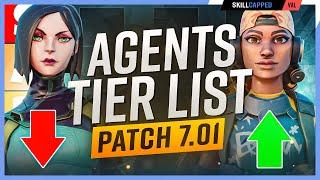 *NEW* Low Elo Agent Tier List Patch 7.01! - BROKEN Agents in ELO HELL! - Valorant Guide