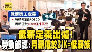 低薪定義出爐！勞動部認了 月薪低於31K=低薪族 @newsebc