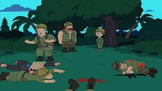 American Dad S06E01 - Vietnam War Re-enactment | Fortunate Son Song Scene | Check Description ⬇️