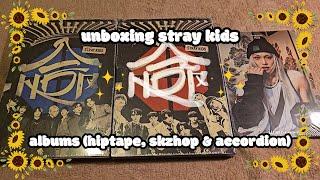  UNBOXING STRAY KIDS 스트레이 키즈 "合 (HOP)" ALBUM (accordion, hiptape limited, skzhop) misprint? 