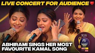 Abhirami sings her most favourite Kamal song | Live concert for audience | JFW Achievers Awards 2024