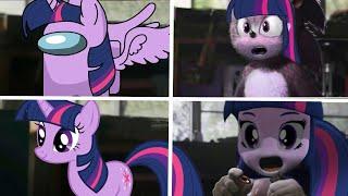 Sonic The Hedgehog Movie Among Us Uh Meow All Designs Compilation #14 (Twilight Sparkle) #Shorts