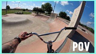 RIDING BMX AT INSANE TEXAS SKATEPARK