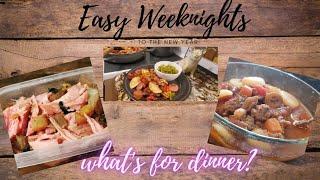 WHAT'S FOR DINNER? | WEEKNIGHT DINNER IDEAS | Simple, Quick and Satisfying Dinners