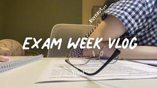 (sub) Exam week study vlog | 3 days before my exam | Burnout,,🫠 lots of cramming