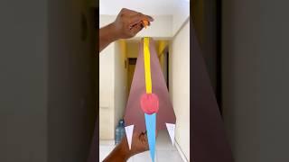 Rubber Band Powered Paper Airplane Flying At My Home