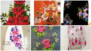 Fabric paint designing ideas l Kurti paint l GIRLS CORNER