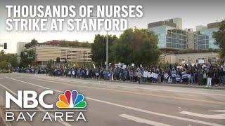 Thousands of Nurses at Stanford Health Care, Packard Children's Hospital on Strike