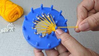 2 Amazing Hand Embroidery flower design trick | 2 Super woolen flower/Latkan design idea