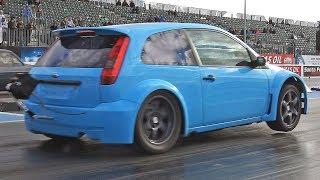 RWD Cosworth YB Ford Fiesta Mk6 at Santa Pod Raceway