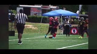 Aerian Chavis #15 NC Giants 10U 50 yard TD reception with a deadly stiff arm OTB 7/30/2022