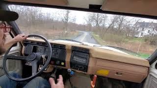 Just The Drive. Pure V8 Diesel Sound. CATERPILLAR 3208 Turbo 1985 Ford F8000