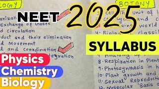 NEET 2025 Syllabus | PCB NEET 2025 Syllabus