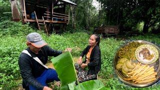 ໜຶ່ງຜັກ ໜໍ່ໄມ້ຕົ້ມກັບແຈ່ວປາແດກ | นึ่งผัก หน่อไม้ต้มกับแจ่วปลาแดก