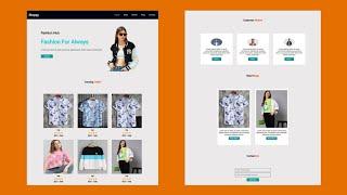 Responsive Ecommerce Website Using HTML CSS and JavaScript in Hindi | Ecommerce Website HTML CSS