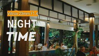 Viltrox 23mm F1.4 using fujifilm xs10 | night time vide and photo test