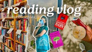 last vlog in chicago, lots of book hauls, classic horror || reading vlog