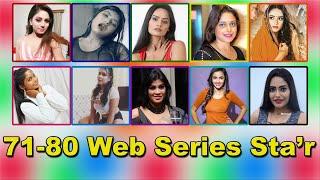 Indian Top 80 Web Series Star's