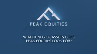 What Kind of Assets does Peak Equities Look For | Commercial Property Investment