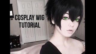 Short Simple Male Cosplay Wig Cutting/Styling Tutorial - [Inspired by Yuuichirou Hyakuya from ONS]