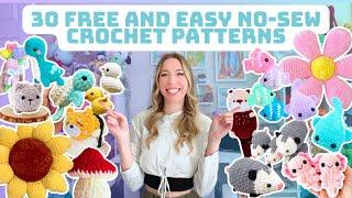 30 Free & Easy No-Sew Crochet Patterns