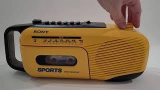 Sony Sports Weather Resistant radio battery operated model # CFM 101 tape broken (FOR SALE ON EBAY)