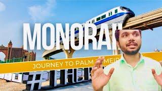 Exploring Palm Jumeirah by Monorail: A Spectacular Journey Above Dubai's Iconic Island.