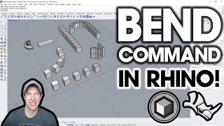 How to Use the BEND COMMAND in Rhino - Step by Step Tutorial!