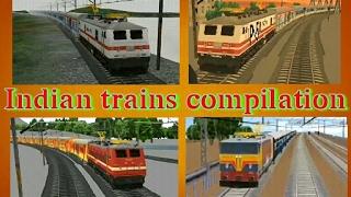 indian trains compilation.indian train simulator