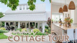 SUMMER COTTAGE HOME TOUR | Patio & Summer Decor Ideas with Vintage Home Designs | FARMHOUSE LIVING